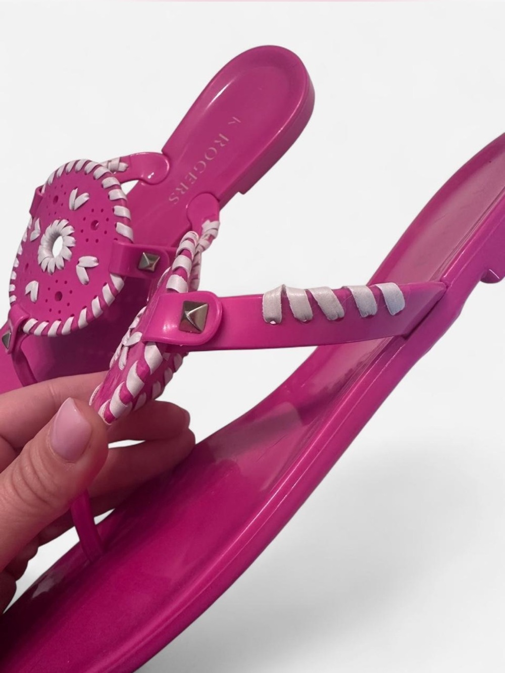 Jack Rogers Georgica Jelly Sandals - Pink - Picture 4 of 5